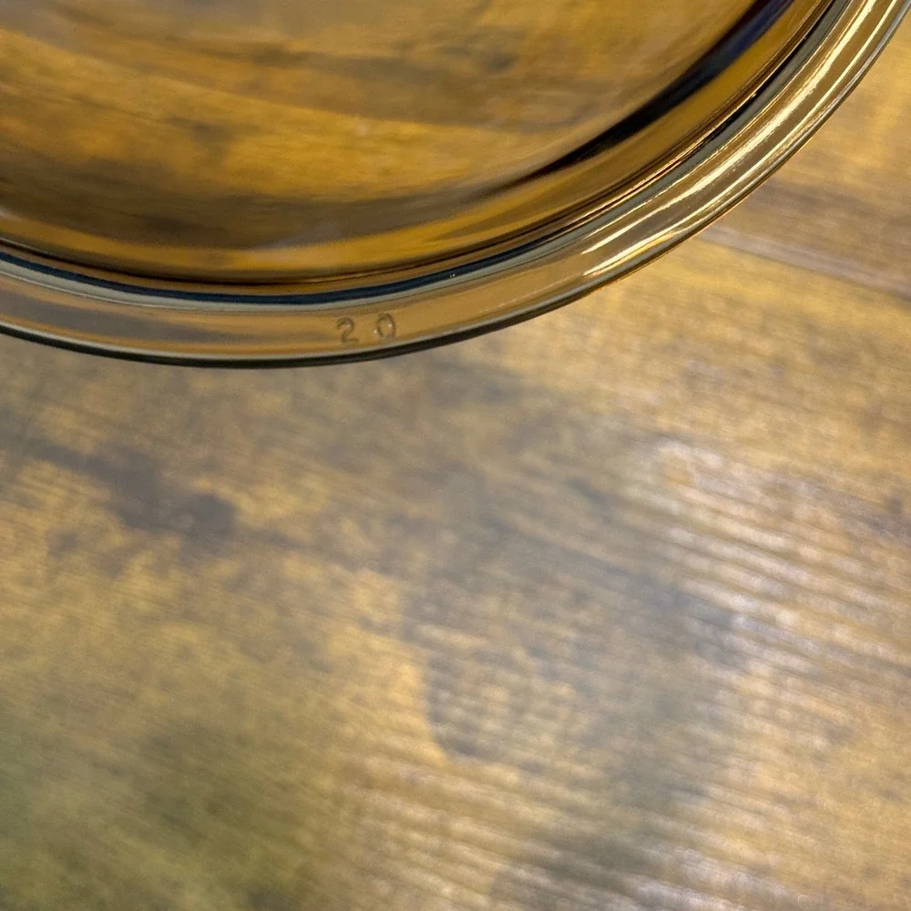 Vtg Pyrex Visions Amber Glass 6